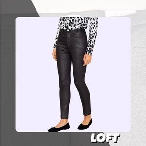 Loft Shimmer High Rise Skinny Jeans Sz 18
